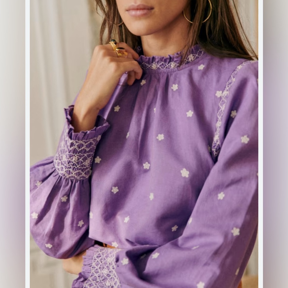 Sezane Milano Blouse Lavande - Size 36